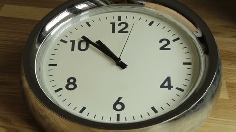 Time Pass Clock Ticking Backward. Daylight Saving Time