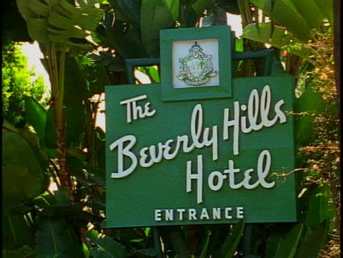 LOS ANGELES, 1999, The Beverly Hills Hotel, sign