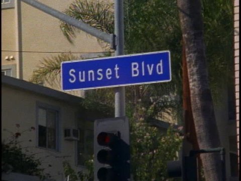 LOS ANGELES, 1999, Sunset Boulevard sign
