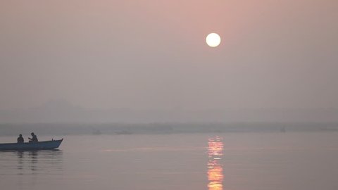 Varanasi ghat sunrise
