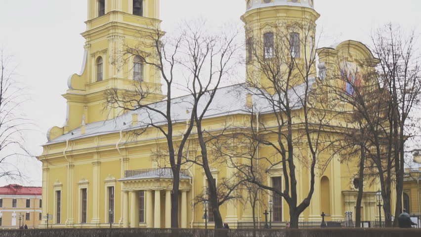 Saints Peter and Paul Cathedral in Saint Petersburg.