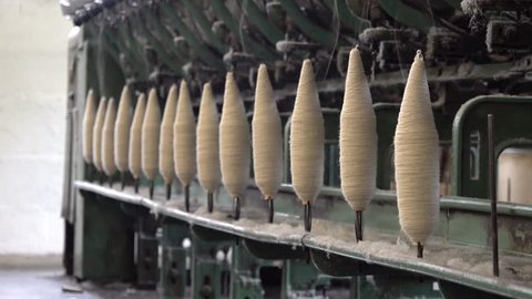 Historic woolen mill production in Trefriw, Wales - United Kingdom