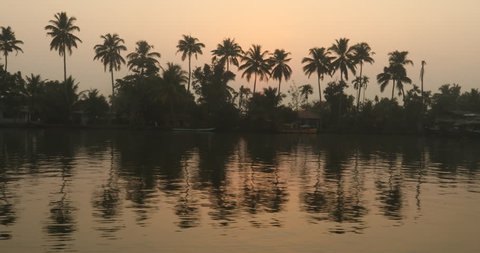 Boat journey Kerala India