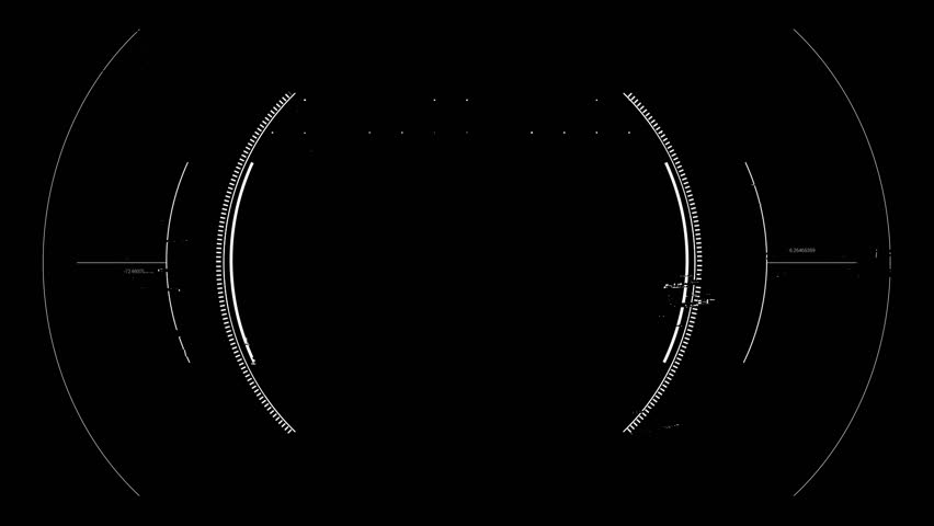 Hi-Tech Sight Element. Animation of futuristic sight element. This  technological visual elements perfect for projects,games, presentations, trailers, sci-fi movies, internet videos,business promo.