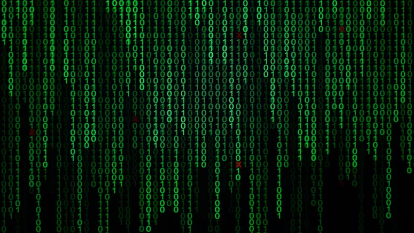 Binary code black and green background with digits moving on screen, Concept of digital age. Algorithm binary, hud interface, data code, decryption and encoding, row matrix background. Royalty-Free Stock Footage #1011797714