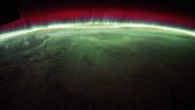 Timelapse of the Aurora Australis, aka Southern Lights, from Africa to the Indian Ocean and Australia seen from the International Space Station. Video treatment from source stills courtesy of NASA.