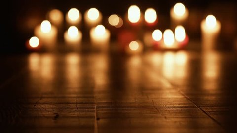 Holy candles burning in the Church: religion and spirituality concept