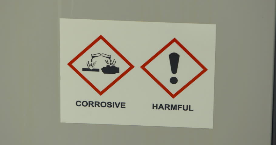 Corrosive harmful material cupboard laboratory warning
 | Shutterstock HD Video #1011858203