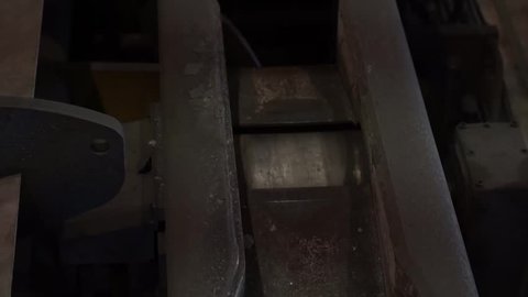 The production process in the rolling mill