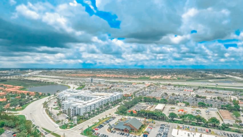 aerial-hyperlapse-neighborhoods-broward-county-florida-stock-footage