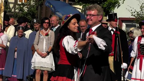 BAD URACH,Germany,2015,july,every 2 years in a row,folk dance in front of the Tudor Hall,
Swabian Alb Biosphere Reserve,during the "Schäferlauf" folk festival
