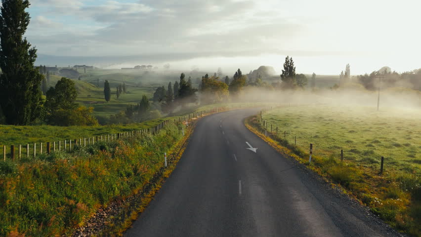 Low clouds Hanging over the highway and road image - Free stock photo ...