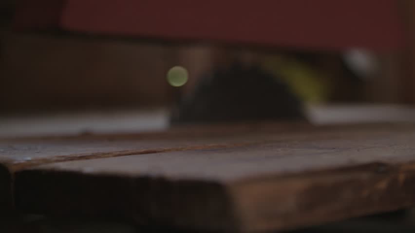 Old upright circular saw