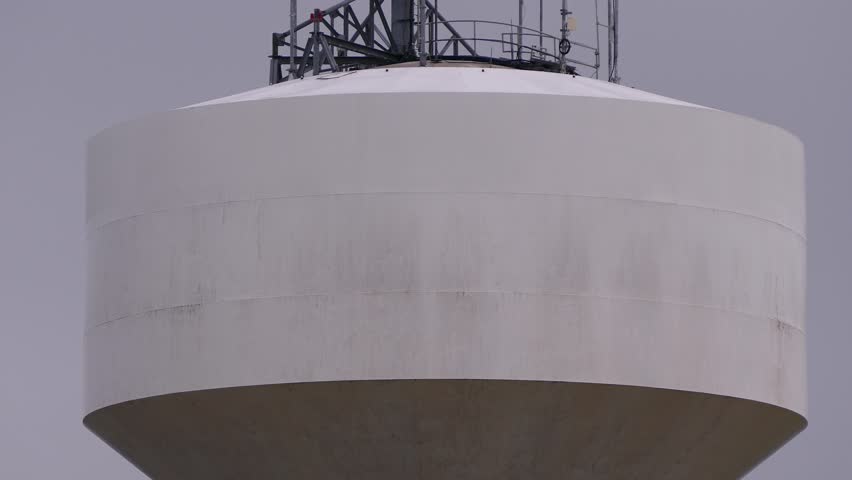 Water tower for clean drinking water for city and town