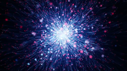 Abstract Background Animation Slow Moving Particles Stock Footage Video ...