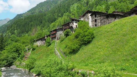 Pagliari is an ancient rural village close to Carona. Bergamo, Orobie Alps, Italy