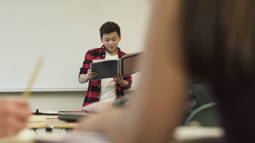 Presenting a class. Presenting a class