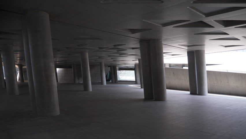 guangzhou city famous under opera house walking panorama 4k china