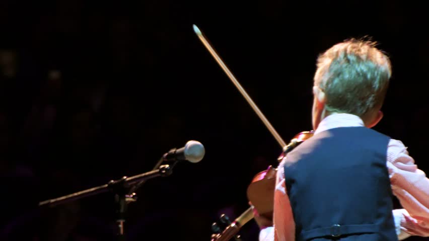 Violinist, Teenager plaing the violin in the concert hall 4K Footage