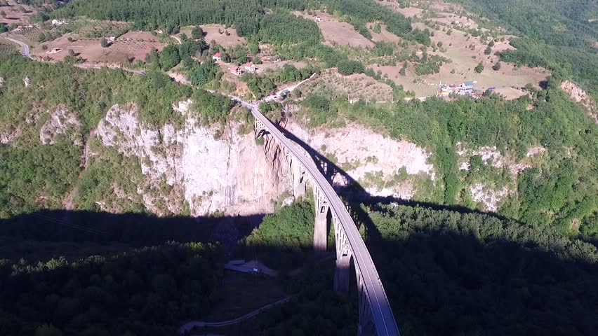 Montenegro, ?ur?evi?a bridge, video on drone 