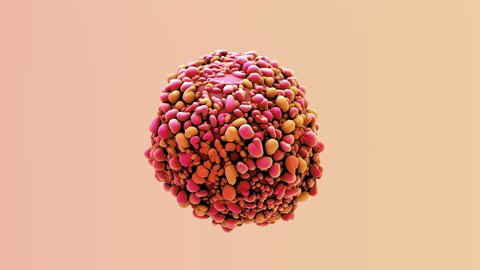 Cancer Cell 3d illustration