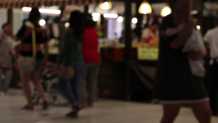 Many people walking in mall. Royalty-Free Stock Footage #1012086896