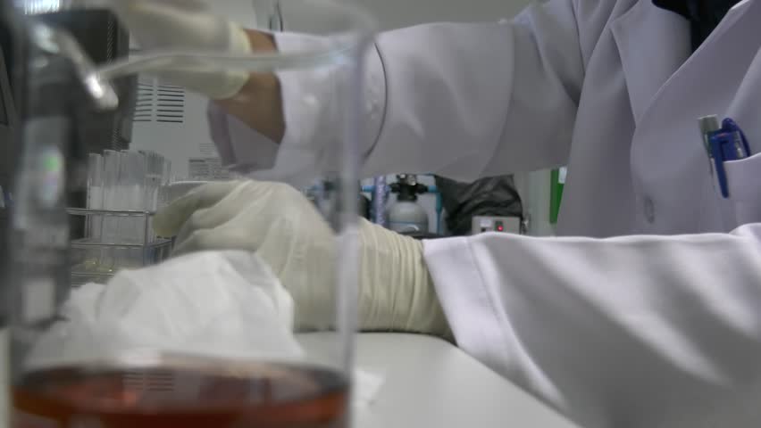 Scientist working in the lab,Make experiments and research to develop products from the company's customers,Work in a modern laboratory | Shutterstock HD Video #1012093124