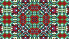 Hypnotic video pattern. Halftone loop background. Kaleidoscope shapes. 