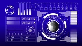 Futuristic Technology Interface data screen blue - Powered by Shutterstock - Get 15% off with code: PIKWIZARD15