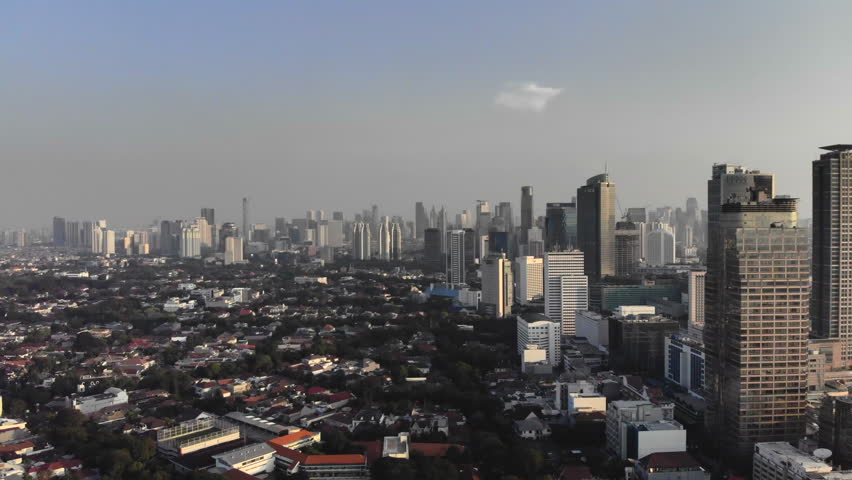 Aerial view of Jakarta, Indonesia
