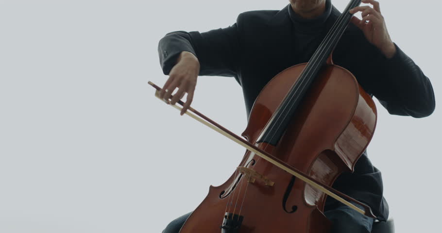 Man playing violoncello | Shutterstock HD Video #1012150634