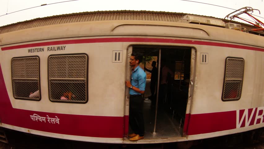 local train with passengers started off Mumbai local railway