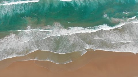 Surfing Aerial Beach On Aerial Drone Stock Photo (Edit Now) 748312882