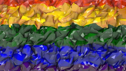LGBT Gay Lesbian Pride Mardi Gras LGBTQIA graphic background 3D render