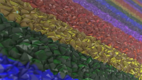 LGBT Gay Lesbian Pride Mardi Gras LGBTQIA graphic background 3D render