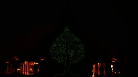 The Green Glow Tree in The Temple , Front View - Powered by Shutterstock - Get 15% off with code: PIKWIZARD15