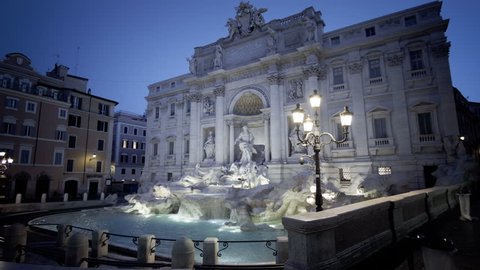 Trevi fountain in  Rome