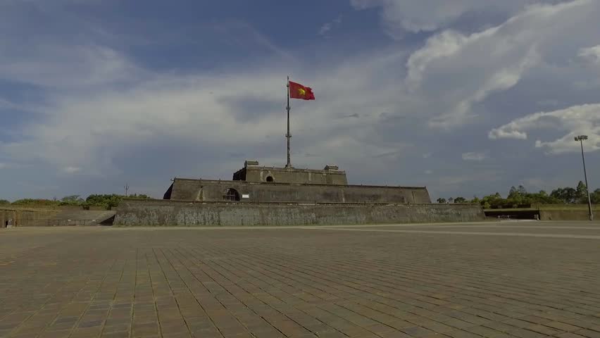 Hue Vietnam Citadel Monument Flag