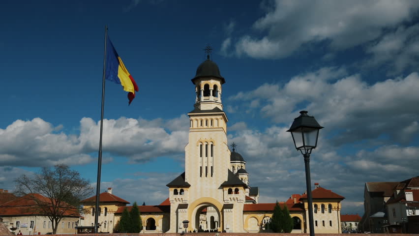 The Coronation Orthodox Cathedral in Fortress Of Alba Iulia, Transylvania, Romania - cca.2017
