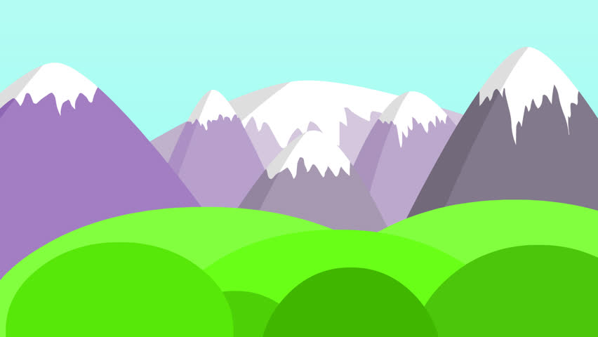 Animated Mountain Range