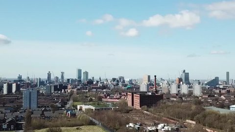 Manchester City Skyline Aerial