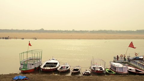 Assi Ghat bank of river ganges Ganga 
Varanasi Banaras Benaras city
Uttar Pradesh State / India
clicked on May 2018