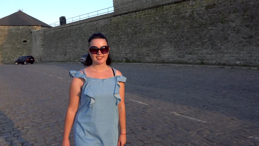 young beautiful smiling woman laughing