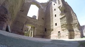 View of the Baths of Caracalla in Rome 