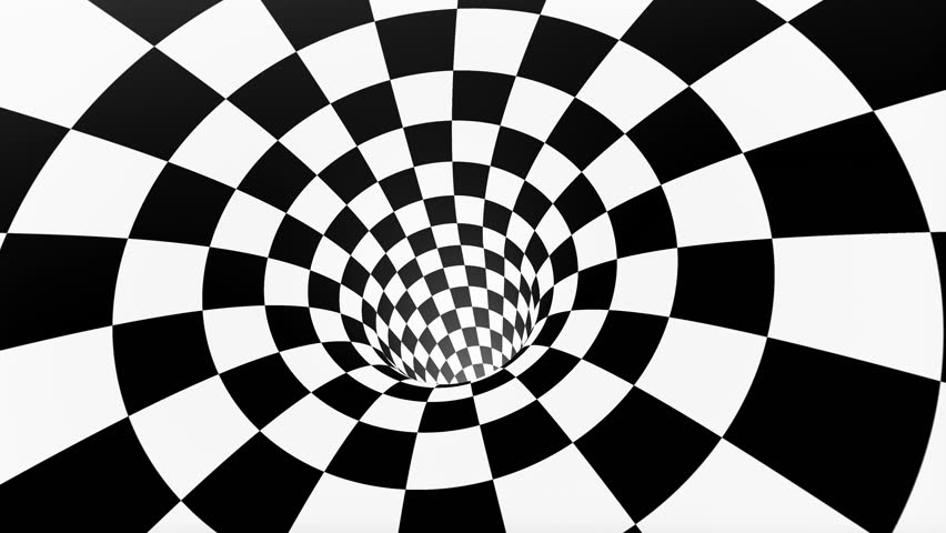 vj infinite looped checkerboard tunnel Stock Footage Video (100% ...