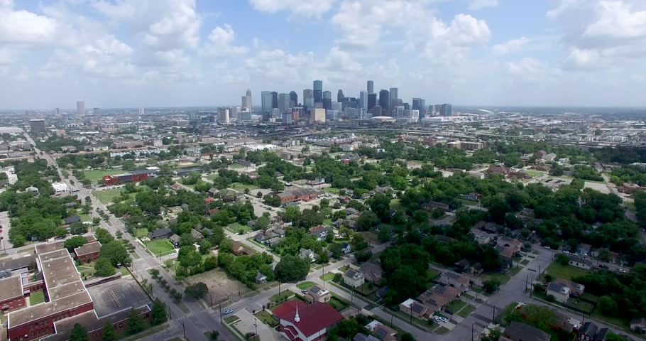 Aerial view of Houston