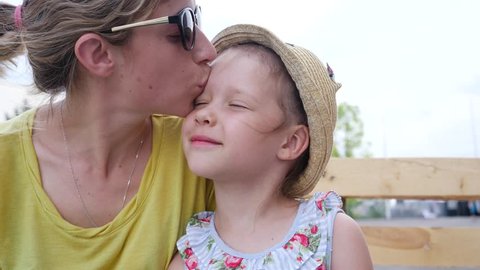 104 Mother Kissing Daughter Lips Stock Video Footage - 4K and HD Video