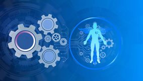 abstract technological health care; science blue print; scientific interface - Powered by Shutterstock - Get 15% off with code: PIKWIZARD15