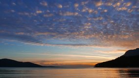 A vibrant spring sunset video from Akyaka shores. The sun is setting behind the Sakar Mountain.
