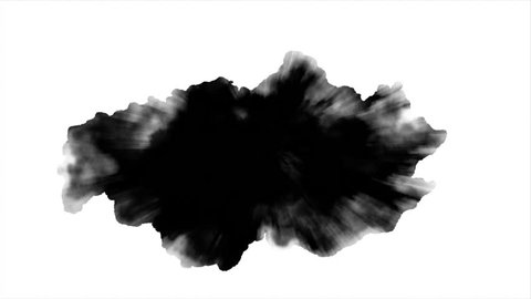 Dripping Ink on white background 